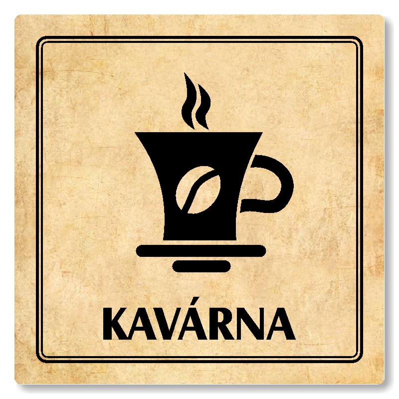 Kavárna, 80x80mm, pergamen, Utah